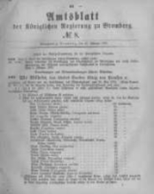 Amtsblatt der Königlichen Preussischen Regierung zu Bromberg. 1880.02.20 No.8