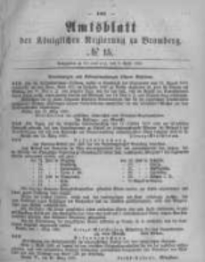 Amtsblatt der Königlichen Preussischen Regierung zu Bromberg. 1880.04.09 No.15