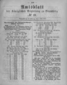 Amtsblatt der K&ouml;niglichen Preussischen Regierung zu Bromberg. 1880.05.07 No.19