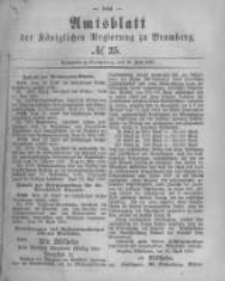 Amtsblatt der K&ouml;niglichen Preussischen Regierung zu Bromberg. 1880.06.18 No.25