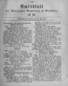 Amtsblatt der K&ouml;niglichen Preussischen Regierung zu Bromberg. 1880.06.25 No.26