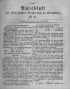 Amtsblatt der Königlichen Preussischen Regierung zu Bromberg. 1880.07.23 No.30