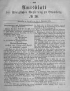 Amtsblatt der K&ouml;niglichen Preussischen Regierung zu Bromberg. 1880.09.03 No.36