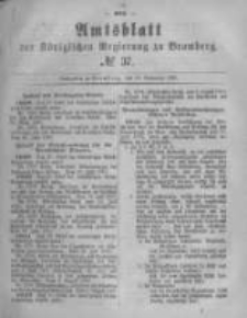 Amtsblatt der K&ouml;niglichen Preussischen Regierung zu Bromberg. 1880.09.10 No.37