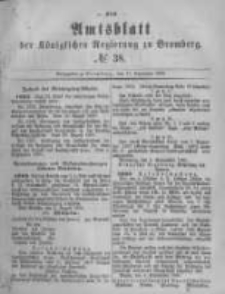 Amtsblatt der K&ouml;niglichen Preussischen Regierung zu Bromberg. 1880.09.17 No.38