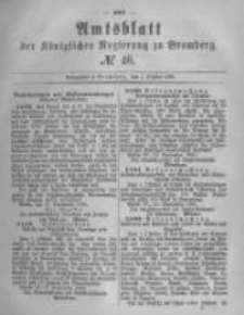 Amtsblatt der Königlichen Preussischen Regierung zu Bromberg. 1880.10.01 No.40