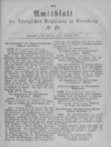 Amtsblatt der K&ouml;niglichen Preussischen Regierung zu Bromberg. 1880.12.03 No.49