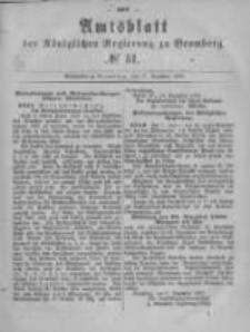 Amtsblatt der K&ouml;niglichen Preussischen Regierung zu Bromberg. 1880.12.17 No.51