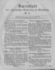 Amtsblatt der K&ouml;niglichen Preussischen Regierung zu Bromberg. 1881.01.14 No.2