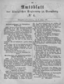Amtsblatt der K&ouml;niglichen Preussischen Regierung zu Bromberg. 1881.01.28 No.4