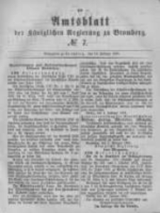 Amtsblatt der K&ouml;niglichen Preussischen Regierung zu Bromberg. 1881.02.18 No.7