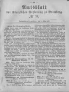 Amtsblatt der K&ouml;niglichen Preussischen Regierung zu Bromberg. 1881.03.11 No.10