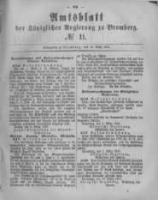 Amtsblatt der K&ouml;niglichen Preussischen Regierung zu Bromberg. 1881.03.18 No.11