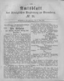 Amtsblatt der K&ouml;niglichen Preussischen Regierung zu Bromberg. 1881.05.27 No.21
