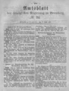 Amtsblatt der K&ouml;niglichen Preussischen Regierung zu Bromberg. 1881.06.17 No.24