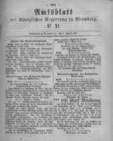 Amtsblatt der K&ouml;niglichen Preussischen Regierung zu Bromberg. 1881.08.05 No.31