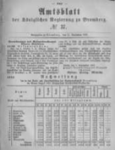 Amtsblatt der K&ouml;niglichen Preussischen Regierung zu Bromberg. 1881.09.16 No.37