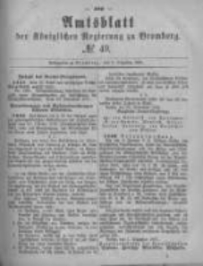 Amtsblatt der K&ouml;niglichen Preussischen Regierung zu Bromberg. 1881.12.09 No.49