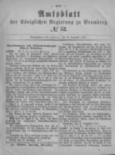 Amtsblatt der K&ouml;niglichen Preussischen Regierung zu Bromberg. 1881.12.30 No.52