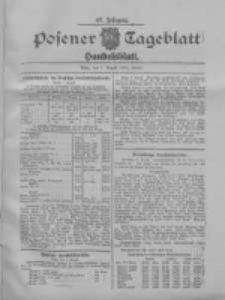 Posener Tageblatt. Handelsblatt 1908.08.08 Jg.47