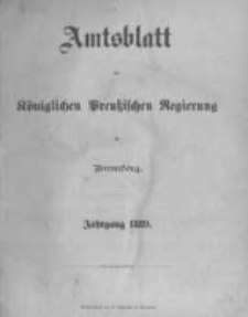 Amtsblatt der K&ouml;niglichen Preussischen Regierung zu Bromberg. 1889.01.04 No.1