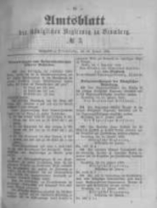 Amtsblatt der K&ouml;niglichen Preussischen Regierung zu Bromberg. 1889.01.18 No.3