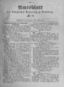 Amtsblatt der K&ouml;niglichen Preussischen Regierung zu Bromberg. 1889.03.08 No.10