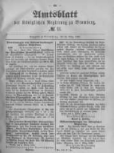 Amtsblatt der K&ouml;niglichen Preussischen Regierung zu Bromberg. 1889.03.15 No.11