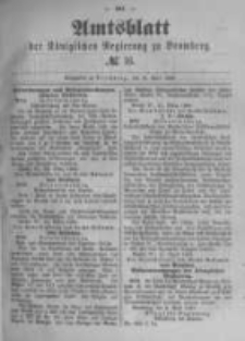 Amtsblatt der K&ouml;niglichen Preussischen Regierung zu Bromberg. 1889.04.18 No.16
