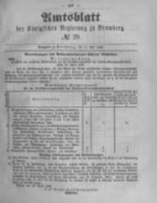 Amtsblatt der K&ouml;niglichen Preussischen Regierung zu Bromberg. 1889.05.17 No.20