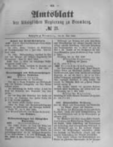 Amtsblatt der K&ouml;niglichen Preussischen Regierung zu Bromberg. 1889.05.24 No.21