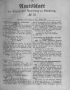 Amtsblatt der K&ouml;niglichen Preussischen Regierung zu Bromberg. 1889.08.09 No.32