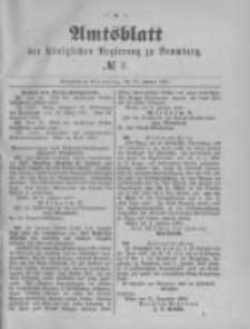 Amtsblatt der K&ouml;niglichen Preussischen Regierung zu Bromberg. 1890.01.10 No.2