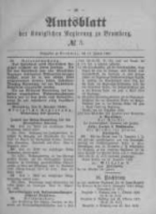 Amtsblatt der K&ouml;niglichen Preussischen Regierung zu Bromberg. 1890.01.17 No.3