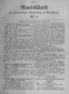 Amtsblatt der K&ouml;niglichen Preussischen Regierung zu Bromberg. 1890.03.07 No.10