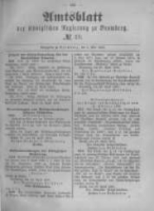 Amtsblatt der K&ouml;niglichen Preussischen Regierung zu Bromberg. 1890.05.09 No.19