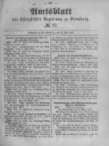 Amtsblatt der K&ouml;niglichen Preussischen Regierung zu Bromberg. 1890.05.30 No.22