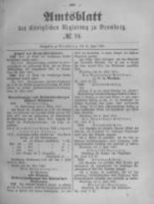 Amtsblatt der K&ouml;niglichen Preussischen Regierung zu Bromberg. 1890.06.13 No.24