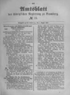 Amtsblatt der K&ouml;niglichen Preussischen Regierung zu Bromberg. 1890.08.01 No.31