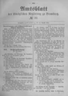 Amtsblatt der K&ouml;niglichen Preussischen Regierung zu Bromberg. 1890.08.15 No.33