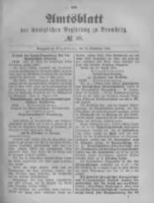 Amtsblatt der K&ouml;niglichen Preussischen Regierung zu Bromberg. 1890.09.19 No.38