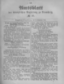 Amtsblatt der Königlichen Preussischen Regierung zu Bromberg. 1890.09.19 No.38