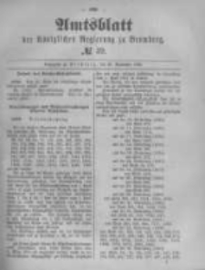 Amtsblatt der Königlichen Preussischen Regierung zu Bromberg. 1890.09.26 No.39
