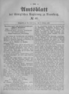 Amtsblatt der Königlichen Preussischen Regierung zu Bromberg. 1890.10.03 No.40