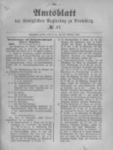 Amtsblatt der K&ouml;niglichen Preussischen Regierung zu Bromberg. 1890.10.24 No.43