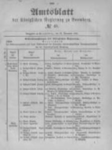 Amtsblatt der K&ouml;niglichen Preussischen Regierung zu Bromberg. 1890.11.28 No.48