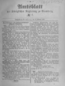Amtsblatt der K&ouml;niglichen Preussischen Regierung zu Bromberg. 1891.02.12 No.7