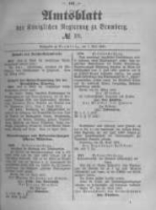 Amtsblatt der K&ouml;niglichen Preussischen Regierung zu Bromberg. 1891.05.07 No.19