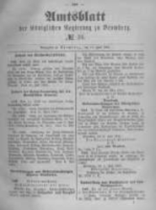 Amtsblatt der K&ouml;niglichen Preussischen Regierung zu Bromberg. 1891.06.11 No.24