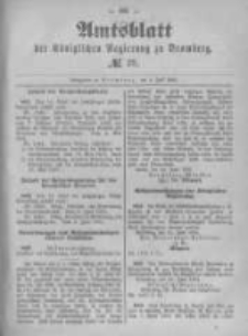 Amtsblatt der K&ouml;niglichen Preussischen Regierung zu Bromberg. 1891.07.09 No.28